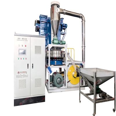 SKD-11 Blade PVC Pulverizer Machine with Automatic HMI+PLC and Air Water Cooling PVC Pulverizing Machine