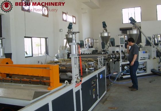 Excellent Efficiency Plastic Sheet Production Line 55KW Extruder Power