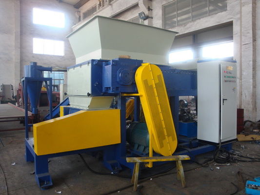 Strong Power Double Shaft Shredder , Industrial Plastic Shredder For Waste Food Bags