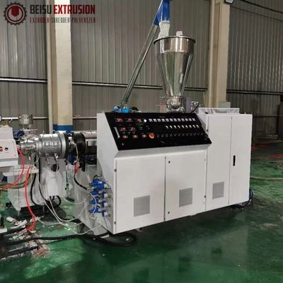 Caco3 Conical Doube Screw Compound Extruder Machine  Low Shear