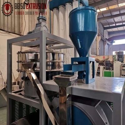 High Speed Rotor Chamber Disc PVC Pulverizing Machine 10mm Feeding Size