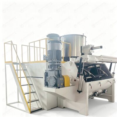 1000Kg / h Plastic High Speed PVC Turbo Mixer Compounding Machine for Coating Drying Granulating