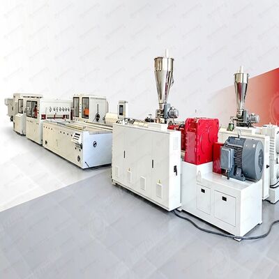 Conical Twin Screw PVC Profile Extrusion Machine with Adjustable Molds and High Production Capacity
