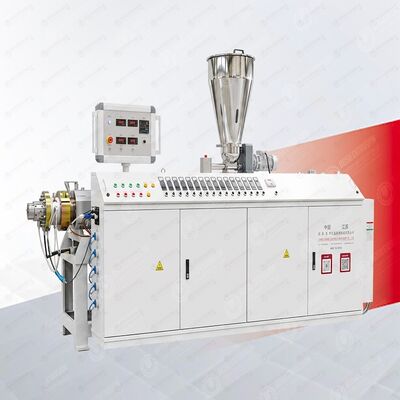 Conical Twin Screw PVC Profile Extrusion Machine with Adjustable Molds and High Production Capacity