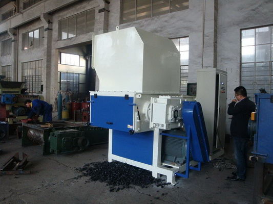 Strong Power Double Shaft Shredder , Industrial Plastic Shredder For Waste Food Bags